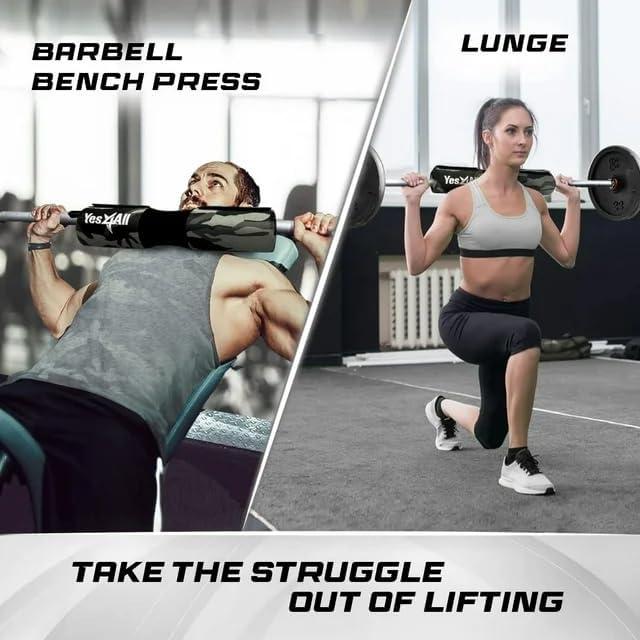 image:imageYes4All Ergonomic Foam Bar Pad Olympic Barbell Squat Pad Neck Pad for Squats Hip Thrusts Weight Lifting Bar Pad