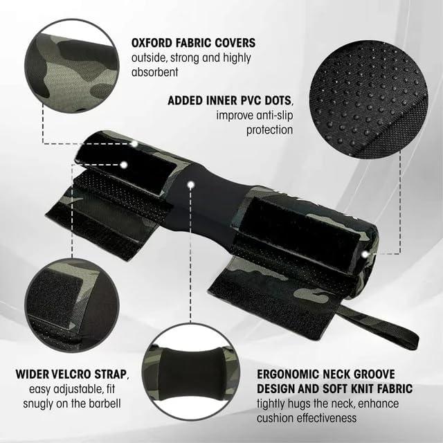 image:imageYes4All Ergonomic Foam Bar Pad Olympic Barbell Squat Pad Neck Pad for Squats Hip Thrusts Weight Lifting Bar Pad