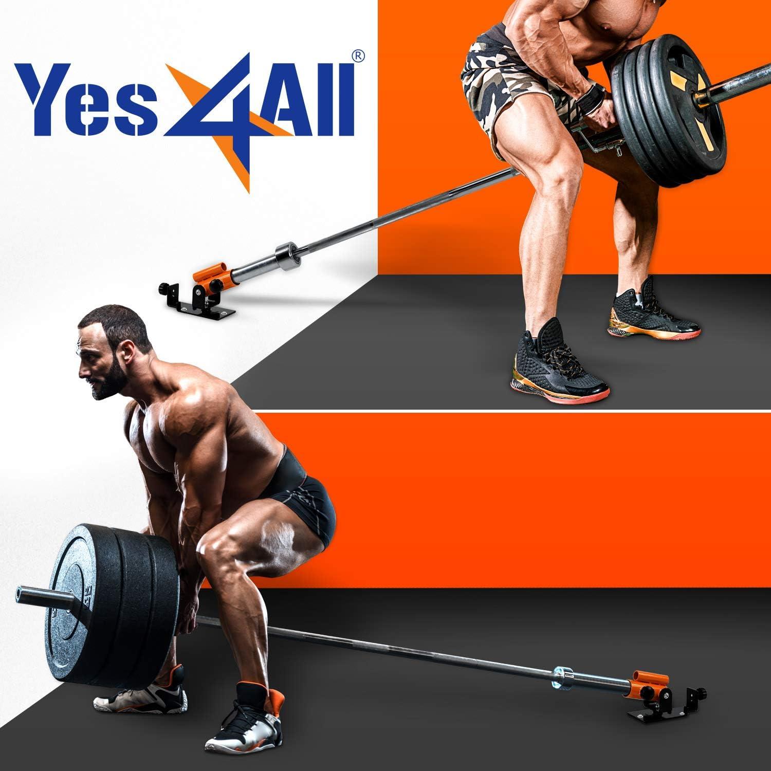 image:imageYes4All Exercise Machine Adjustable T Bar Row Attachment D Row HandleLandmine Handle Attachment with Textured Rubber HandlesC Orange T Bar Row Platform