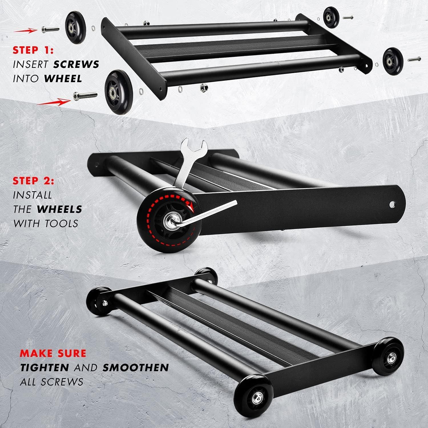 image:imageYes4All Glute Ham Glider Exercise Wheels for Home Gym Fitness Glute Hamstring Booty BuildingA Glute Ham Glider