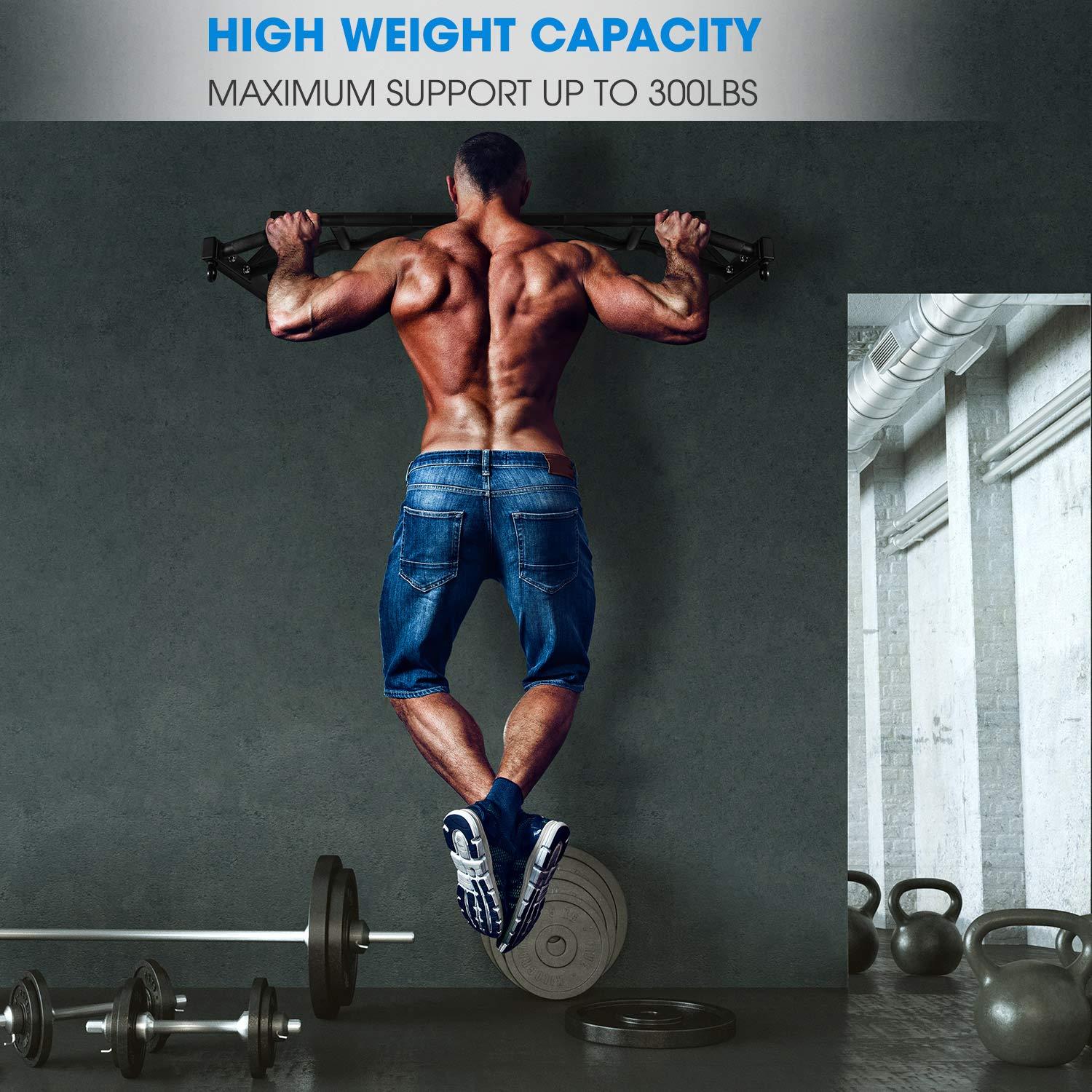 image:imageYes4All Heavy Duty Wall Mounted Pull Up Bar MultiGrip Pull Ups Pull Up Bar Ceiling Mount Joist Mount for Home GymD MultiGrip