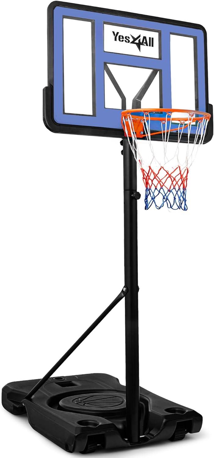 image:imageYes4All Portable Basketball Hoop Outdoor 3810Ft Basketball Goal Adjustable for KidTeenAdult Practicing Indoor amp Outdoor