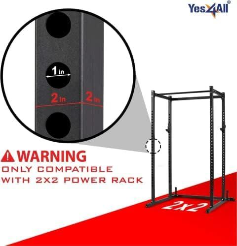 image:imageYes4All Power Rack JHooks amp Attachments Heavy Duty Barbell Holders Compatible with 2x2 amp 3x3 Power Racks for Home GymC Roller JHook 2x2