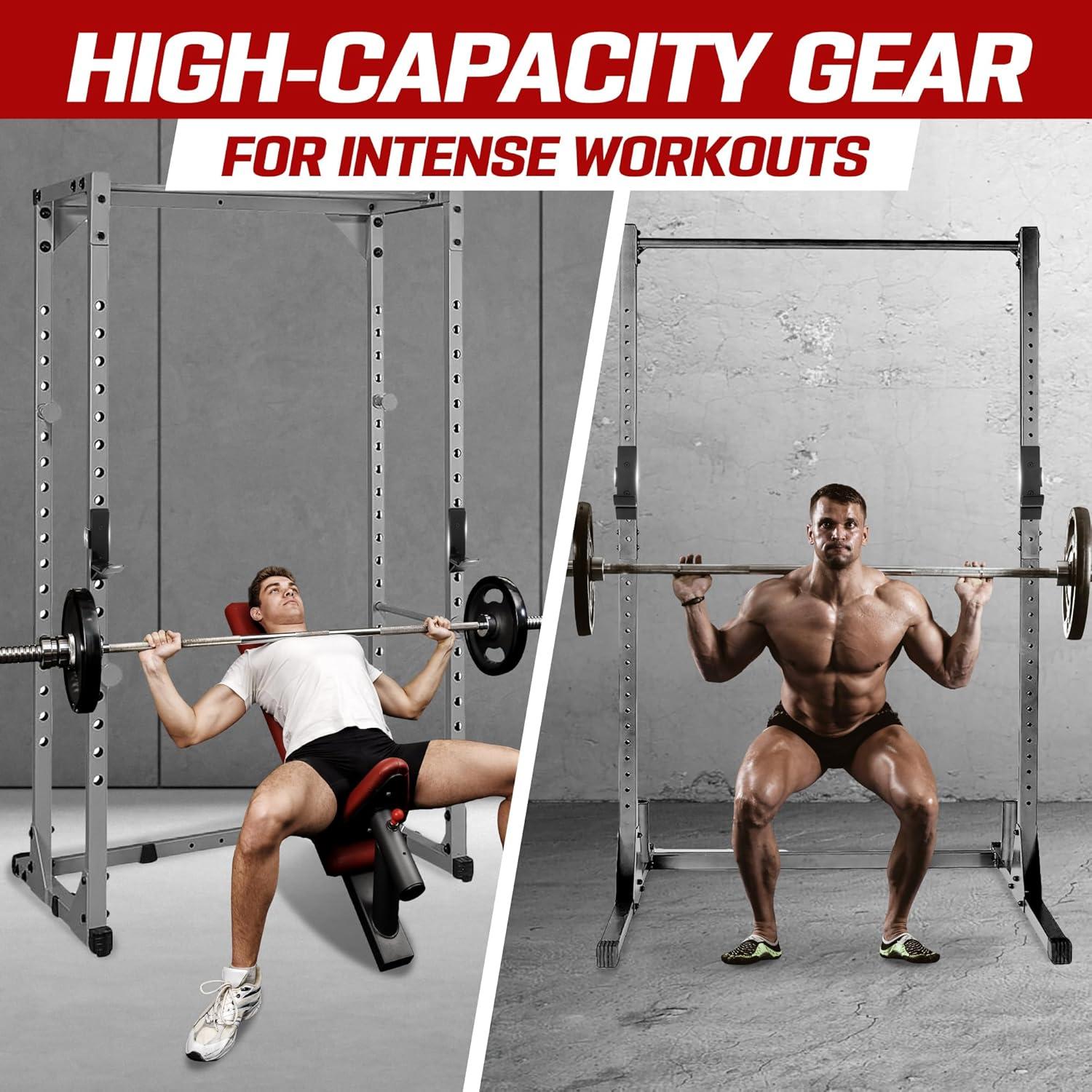 image:imageYes4All Power Rack JHooks amp Attachments Heavy Duty Barbell Holders Compatible with 2x2 amp 3x3 Power Racks for Home GymJhook Barbell 2x2