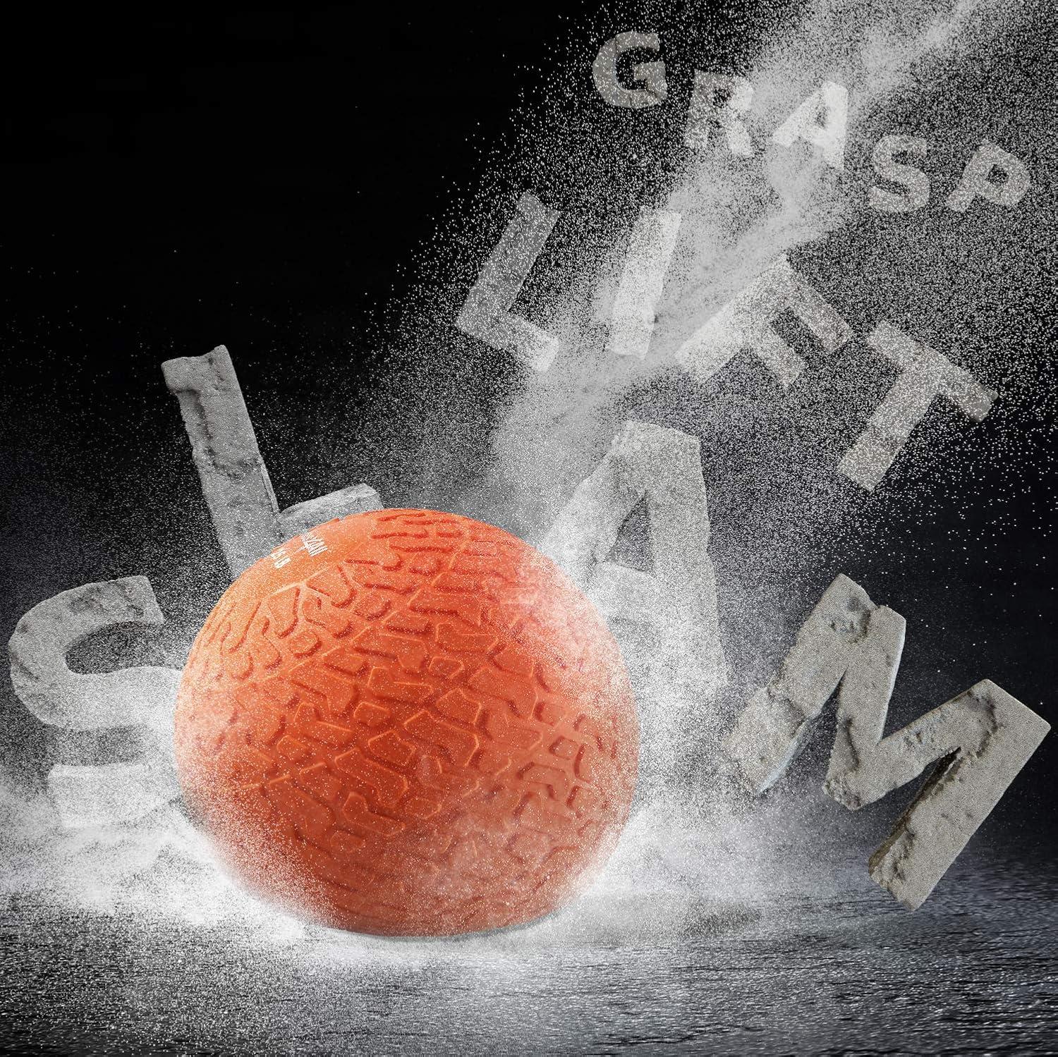 image:imageYes4All Slam Balls 1040lb Weighted Ball Weight Durable PVC Sand Filled Workout Dynamic Slam Ball for Core StrengthenOrange Beast