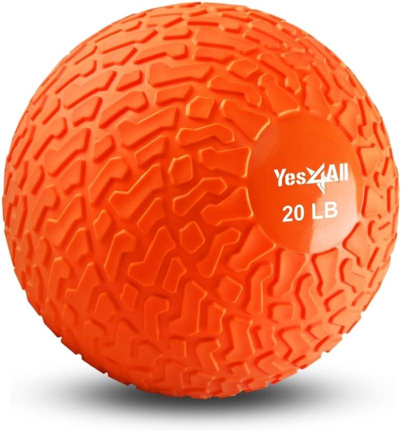 image:imageYes4All Slam Balls 1040lb Weighted Ball Weight Durable PVC Sand Filled Workout Dynamic Slam Ball for Core StrengthenOrange Beast