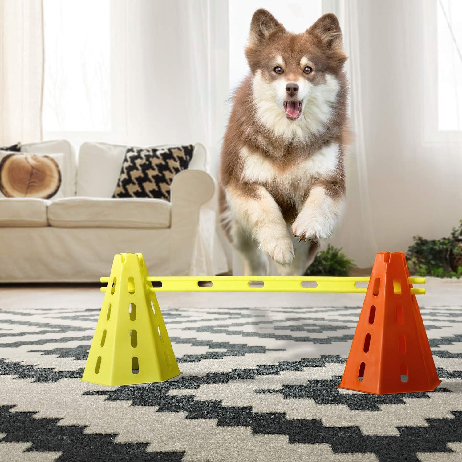 image:imageYes4All Speed and Agility Training Equipment Set Hurdles and Cones for Athletes in Soccer Basketball FootballB 8 Green Orange Cones 12 Bars