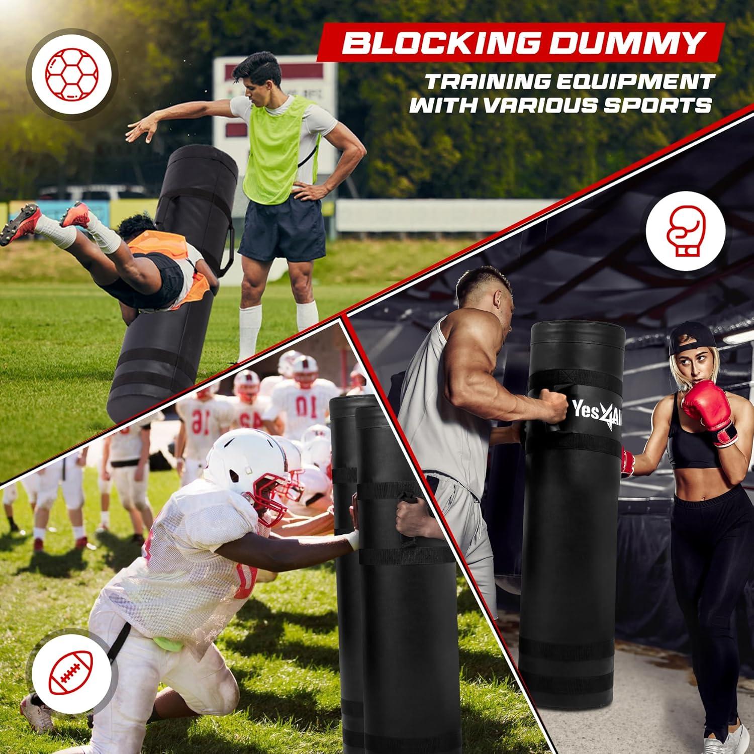 image:imageYes4All Tackling Dummies for Youngth Football 11lbs 20lbs Leather Block and Tackle Dummies for Contact Drills Martial Arts11LBS