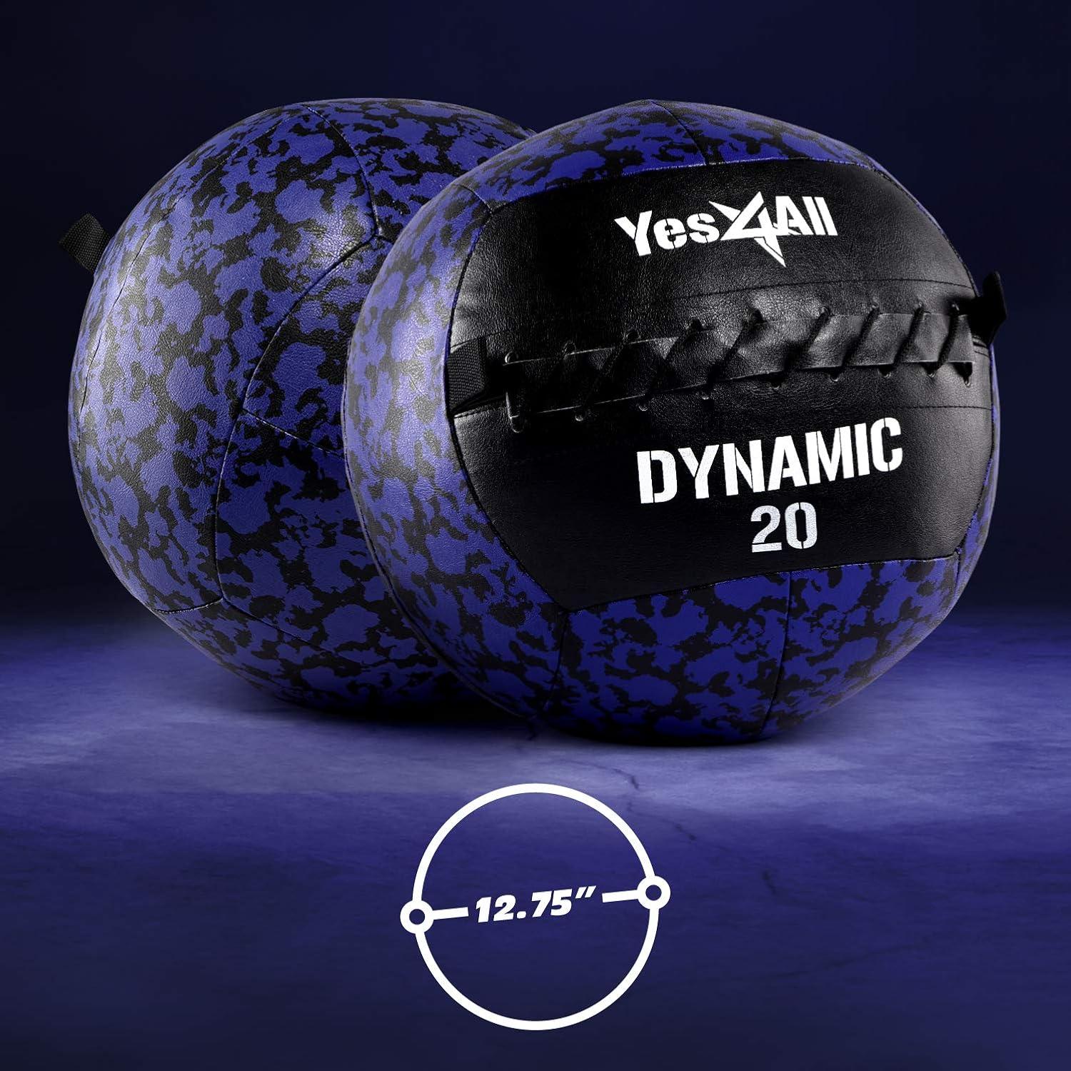 image:imageYes4All Wall Ball Soft Leather Weighted Iron Sand Ball for Dynamic Multifunctional Exercise 6 LB 30 LBB Soft Surface Dynamic