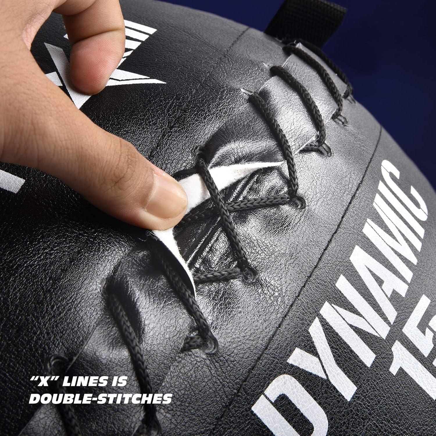 image:imageYes4All Wall Ball Soft Leather Weighted Iron Sand Ball for Dynamic Multifunctional Exercise 6 LB 30 LBB Soft Surface Dynamic