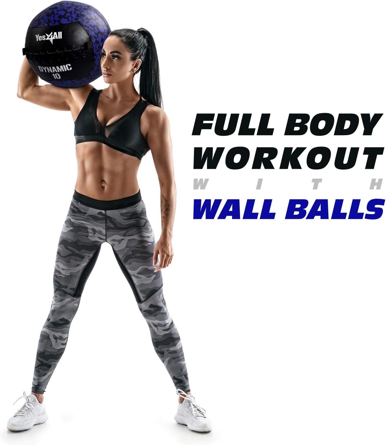 image:imageYes4All Wall Ball Soft Leather Weighted Iron Sand Ball for Dynamic Multifunctional Exercise 6 LB 30 LBB Soft Surface Dynamic