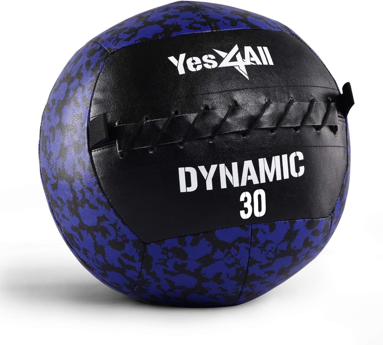 image:imageYes4All Wall Ball Soft Leather Weighted Iron Sand Ball for Dynamic Multifunctional Exercise 6 LB 30 LBB Soft Surface Dynamic