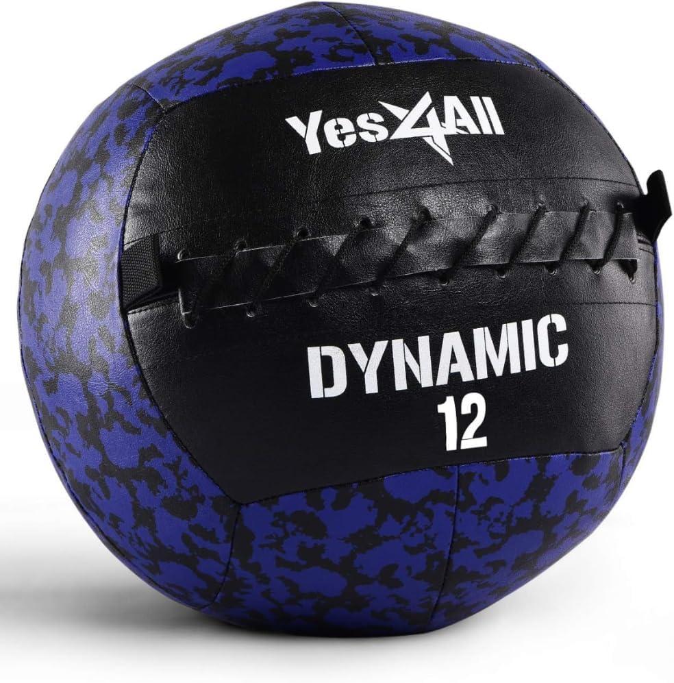 image:imageYes4All Wall Ball Soft Leather Weighted Iron Sand Ball for Dynamic Multifunctional Exercise 6 LB 30 LBB Soft Surface Dynamic