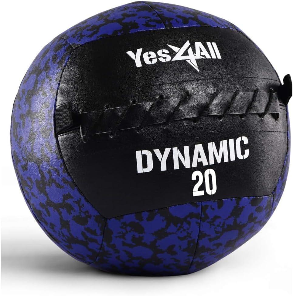 image:imageYes4All Wall Ball Soft Leather Weighted Iron Sand Ball for Dynamic Multifunctional Exercise 6 LB 30 LBB Soft Surface Dynamic