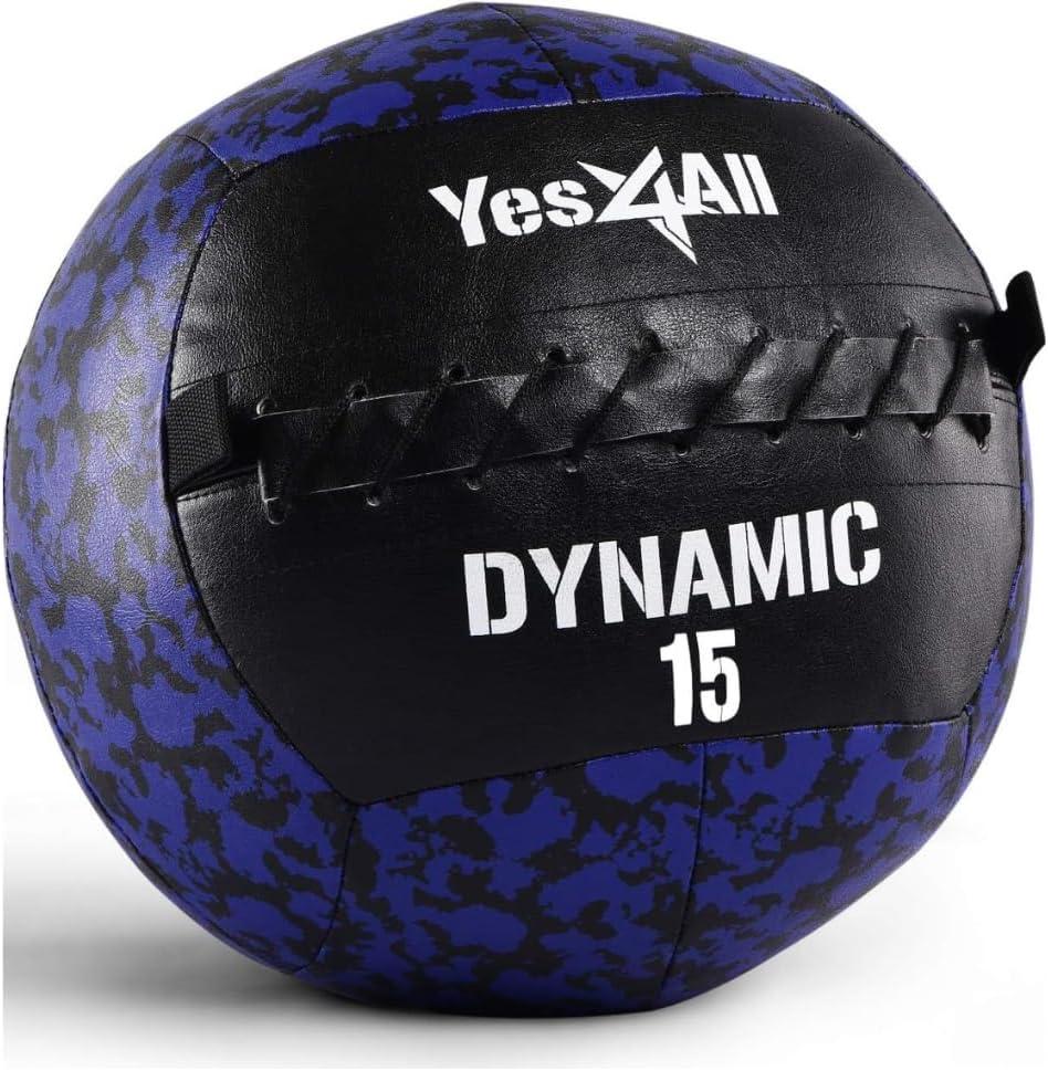 image:imageYes4All Wall Ball Soft Leather Weighted Iron Sand Ball for Dynamic Multifunctional Exercise 6 LB 30 LBB Soft Surface Dynamic