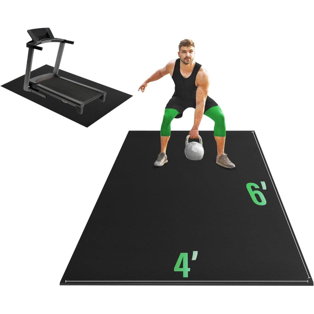 image:imageYES4ALL Exercise Mat for Home Gym Fitness Workout MatsB Rubber Large Exercise Mat
