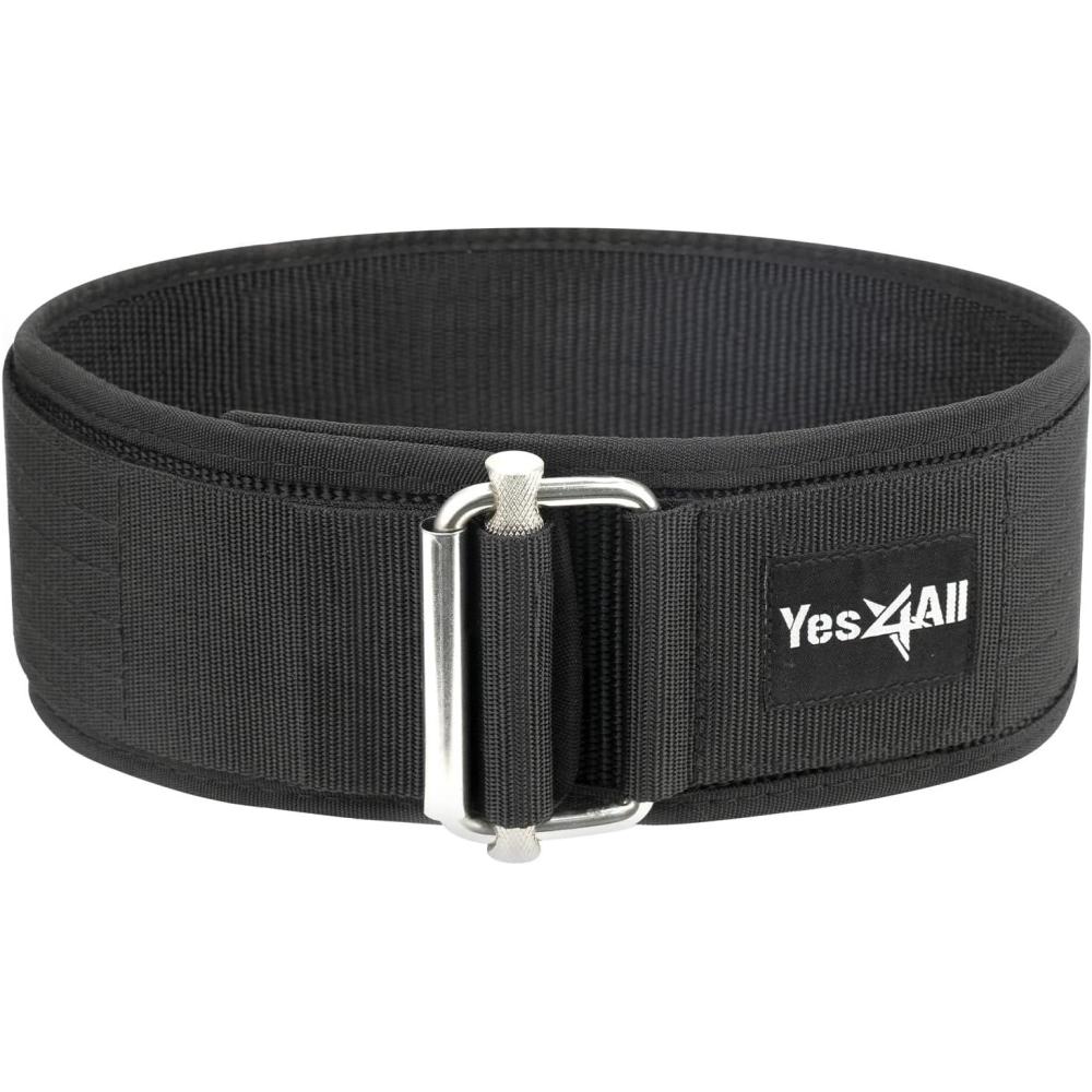 image:imageYes4All 100 Leather Premium Weightlifting BeltGenuine Leather 2in1 Dip Belt With ChainSelflocking Belt Robust Alloy Steel Buckle 10mm Thick For Heavy Lifting Squats Deadlifts and MoreE Size M 3136 inches