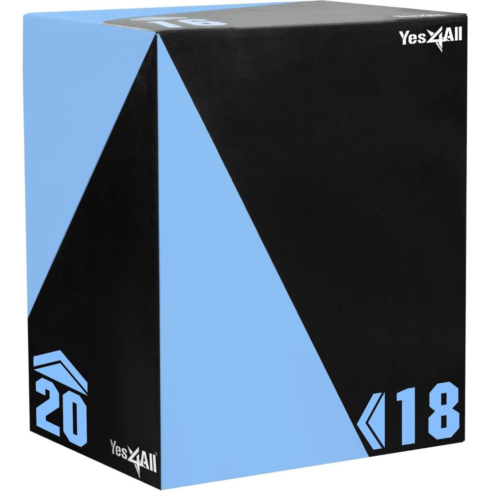 image:imageYes4All 3 in 1 Foam Plyometric Jump Box for Training amp Conditioning  Plyo Jump Box for Fitness Workout ExerciseB 20 x 18 x 16  27 lbs