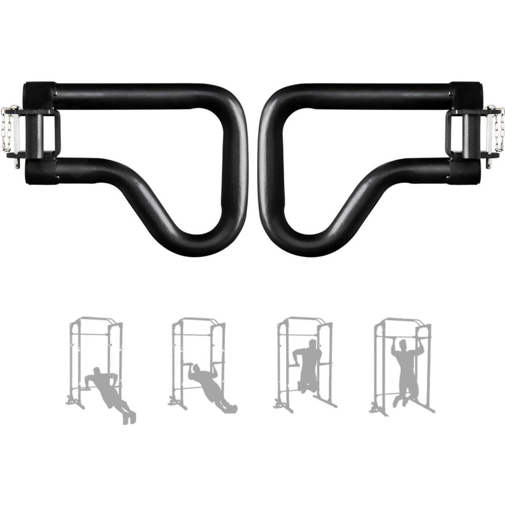 image:imageYes4All 500 LBS Capacity Dip Bars for 2x2 with 1 Hole Power Cage Squat Rack Attachments MultiGrip Handles Dip Attachment for Dips Pull Up PushupC Multi Grip Dip Bar 500 lbs capacity