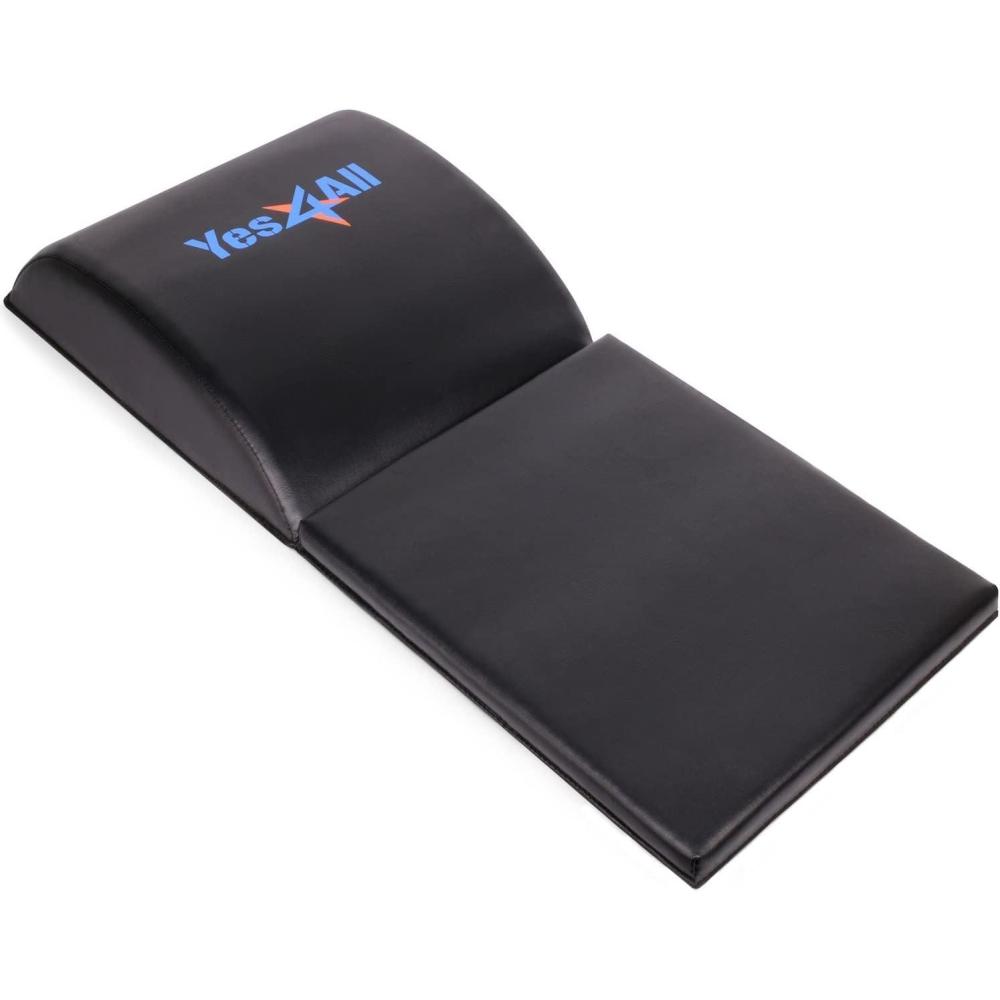 image:imageYes4All Abdominal Exercise Pads Foldable Ab Workout Equipment for Home Gym Core Training amp Back Stretching Sit Up Mat for Floor ExercisesB1 Black