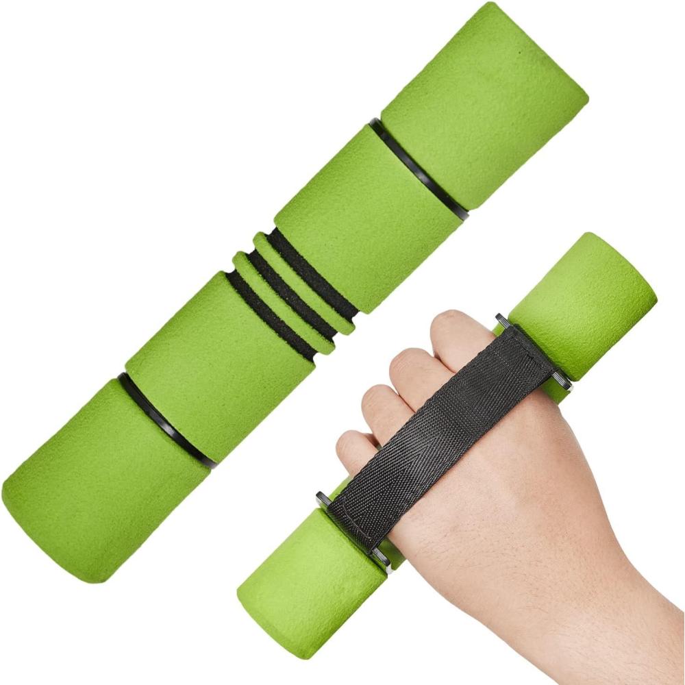 image:imageYes4All Adjustable Dumbbell Hand Weights Set Of 2 Perfect for Womens Walking or Travel Exercise with Adjustable Straps Foam Cover and Color Coded Weight 2lbs 3lbs or 4lbs Anti SlipSet of Hand Weights  3LBS  Green
