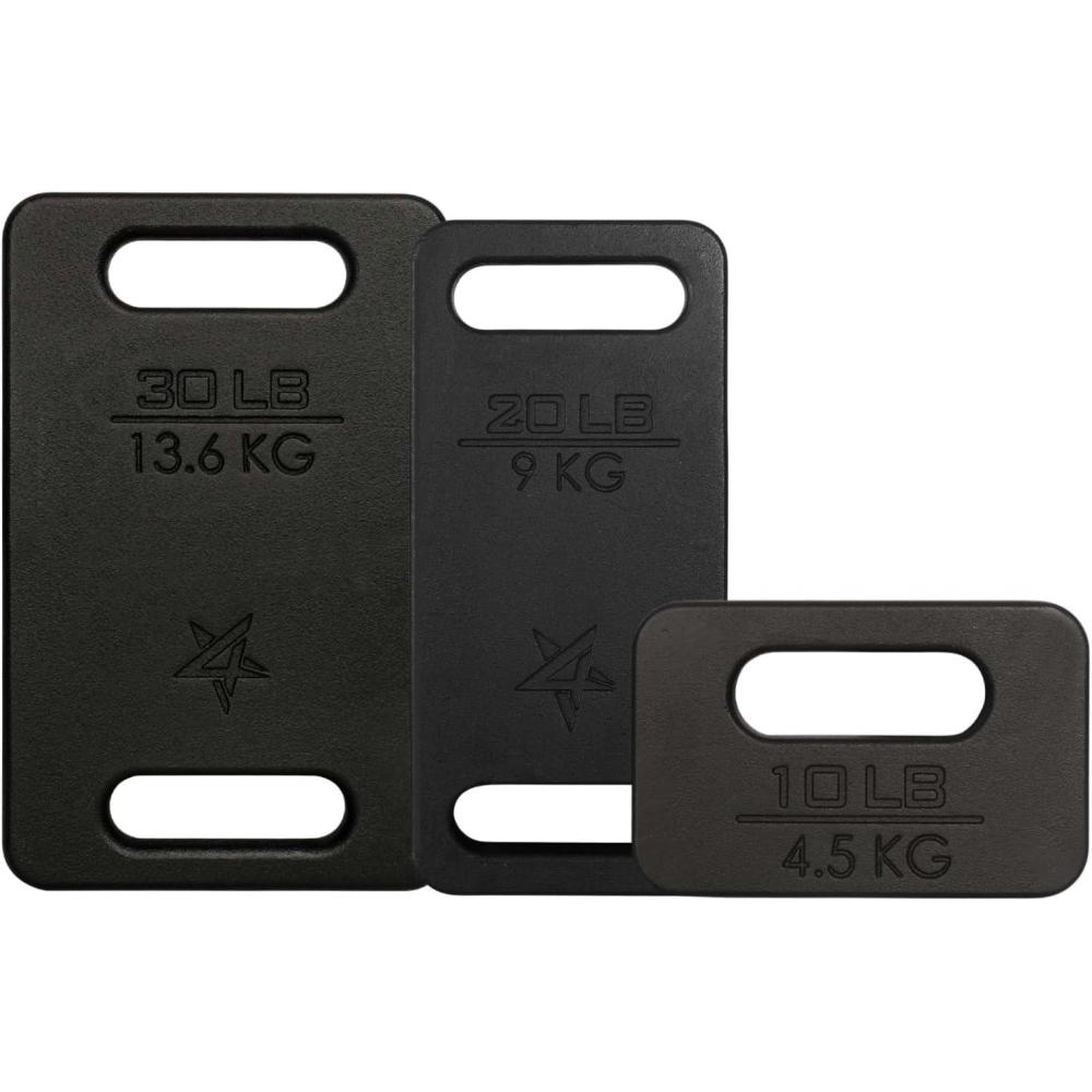 image:imageYes4All Cast Iron Rucking Weight for Backpack Training Weight Plate with Ergonomic Rounded Handle Protective Glossy Finish for Weighted Walking Hiking Rucking Resistance Workout 10 LBK 60LB