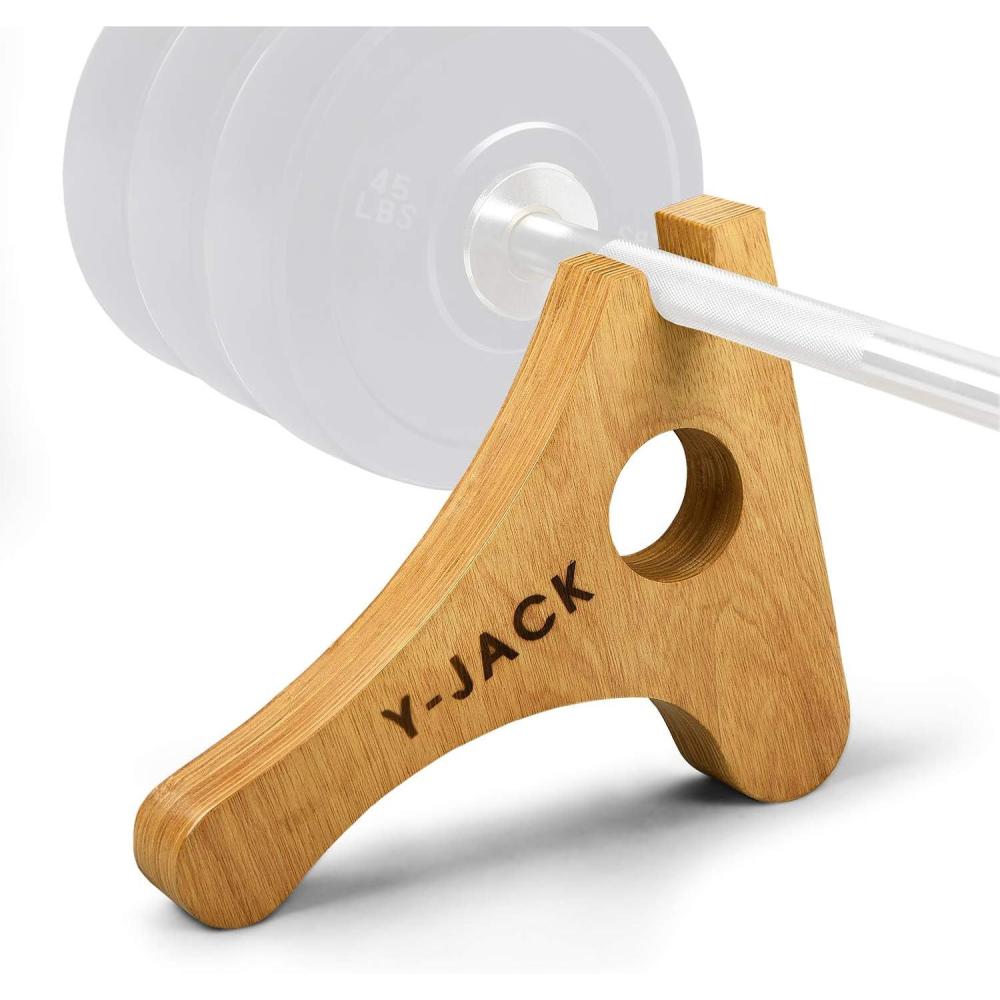 image:imageYes4All Deadlift JackBarbell Stand Holds 600lb Barbell Plates for Deadlift Exercise Squat Wedge for SquatWeight TrainingWooden