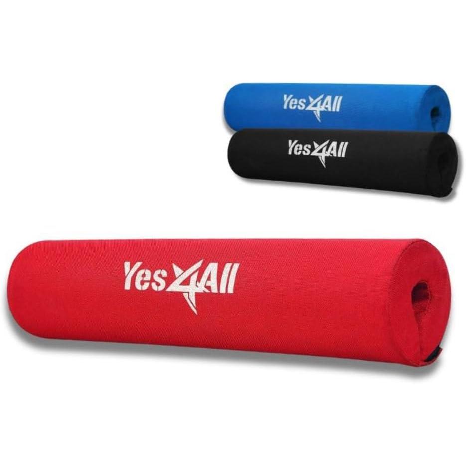 image:imageYes4All Ergonomic Foam Bar Pad Olympic Barbell Squat amp Neck Pad for Squats Hip Thrusts amp Weight Lifting BarRed