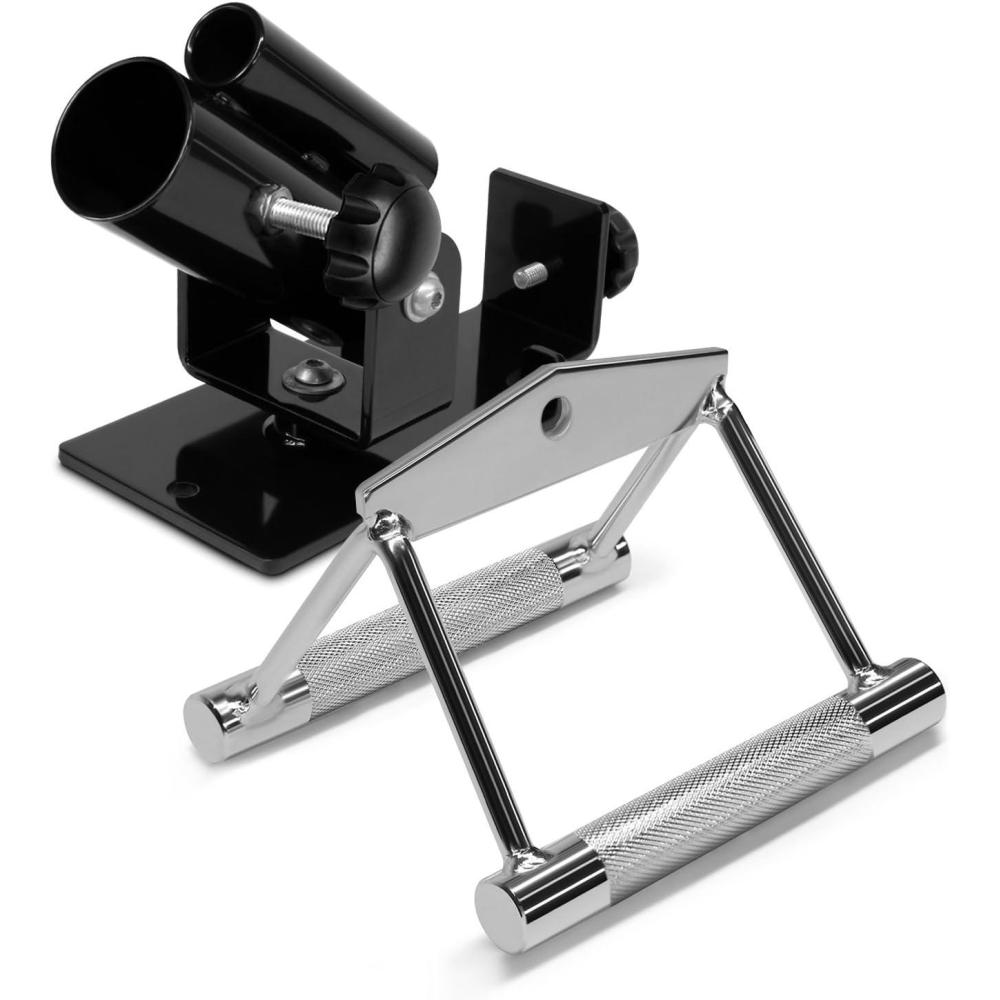 image:imageYes4All Exercise Machine Adjustable T Bar Row Attachment D Row HandleLandmine Handle Attachment with Textured Rubber HandlesD Combo T bar Row Double Grip Row