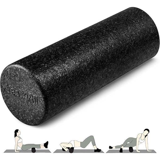 image:imageYes4All HighDensity Foam Roller for Back Pain Relief Yoga Exercise Physical Therapy Muscle Deep Tissue Massage 12182436 Black 18 Inches