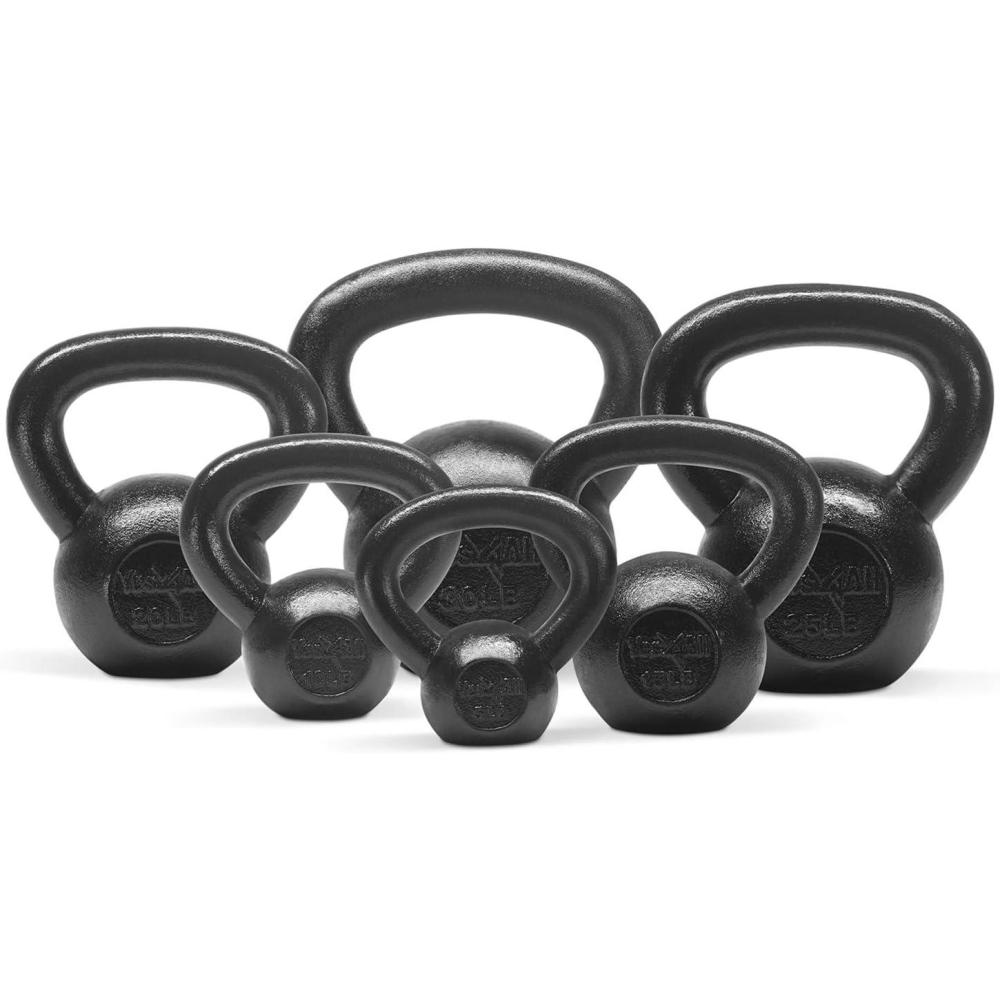 image:imageYes4All Kettlebell Sets 5  10  15  20  25  30 LB Cast Iron Strength Training Kettlebells Wide Handles amp Flat Bottom MultiLevel from Beginners to Pros for Strength Training amp Home GymH 5  10  15  20  25  30 lbs