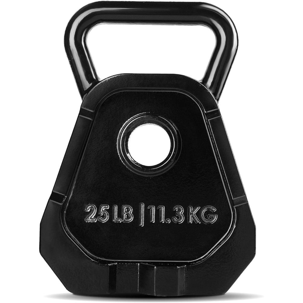 image:imageYes4All Kettlebell Special Shape Upgraded ampMultifunctional for Advanced Training Solid Cast Iron Powder Coated Anti Slip Handle Strength Training EquipmentA25lbs Single