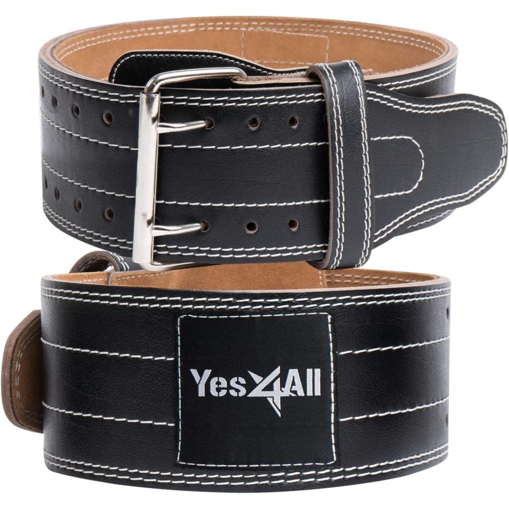 image:imageYes4All Leather Weightlifting Belt  Premium 100 Genuine Leather Gym Belt for Heavy Lifting Squats Deadlifts and More  Unisex DesignSmall