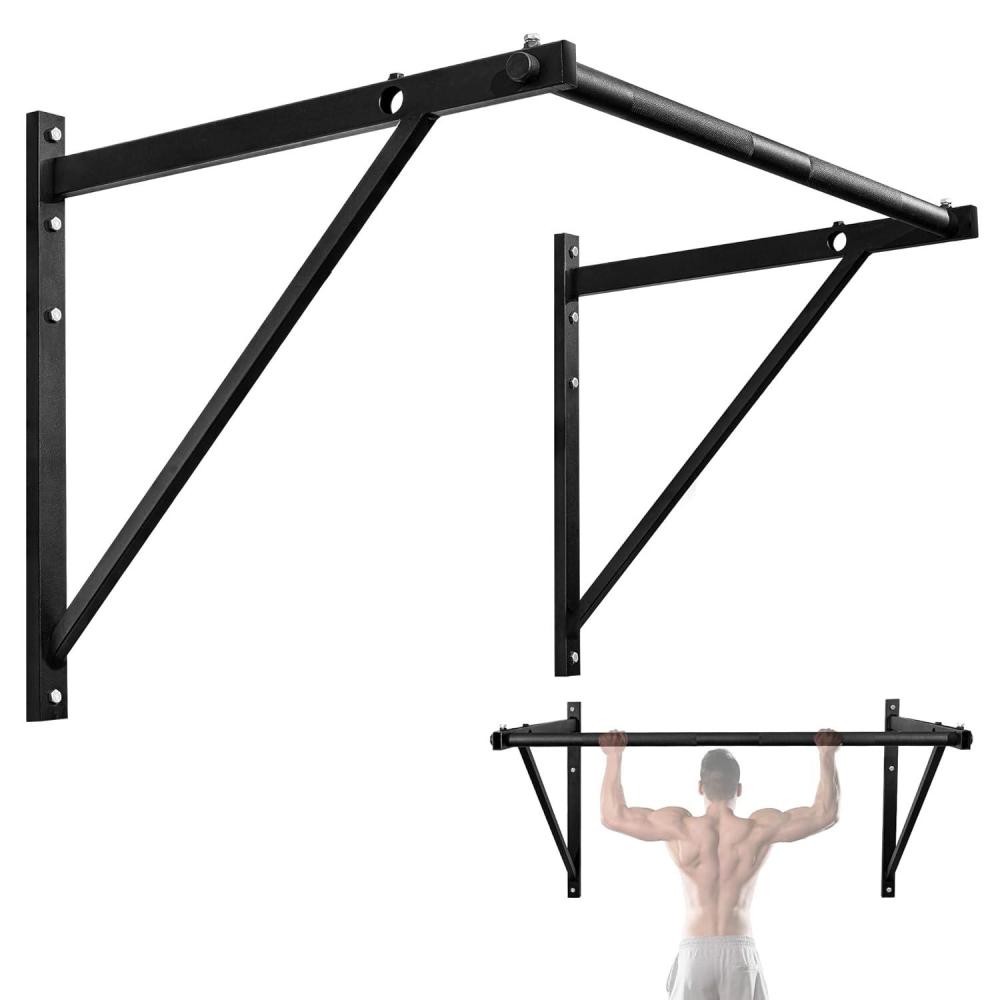 image:imageYes4All MultiGrip Wall Mount PullUp Bar 16 Inches amp 24 Inches Reversible Stud and Wall Compatibility Mounted Pull Up Bar Design Solid Construction Strength TrainingA Heavy Duty