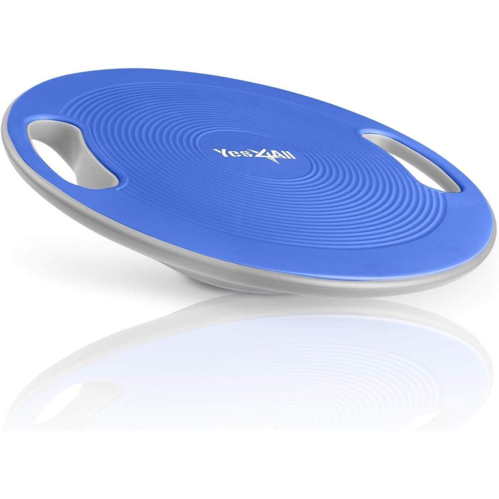 image:imageYes4All Upgraded Wobble Balance Board 1634 TPE Nonslip Stability Board for Home Gym Standing Desk amp Physical TherapyE Classic Blue