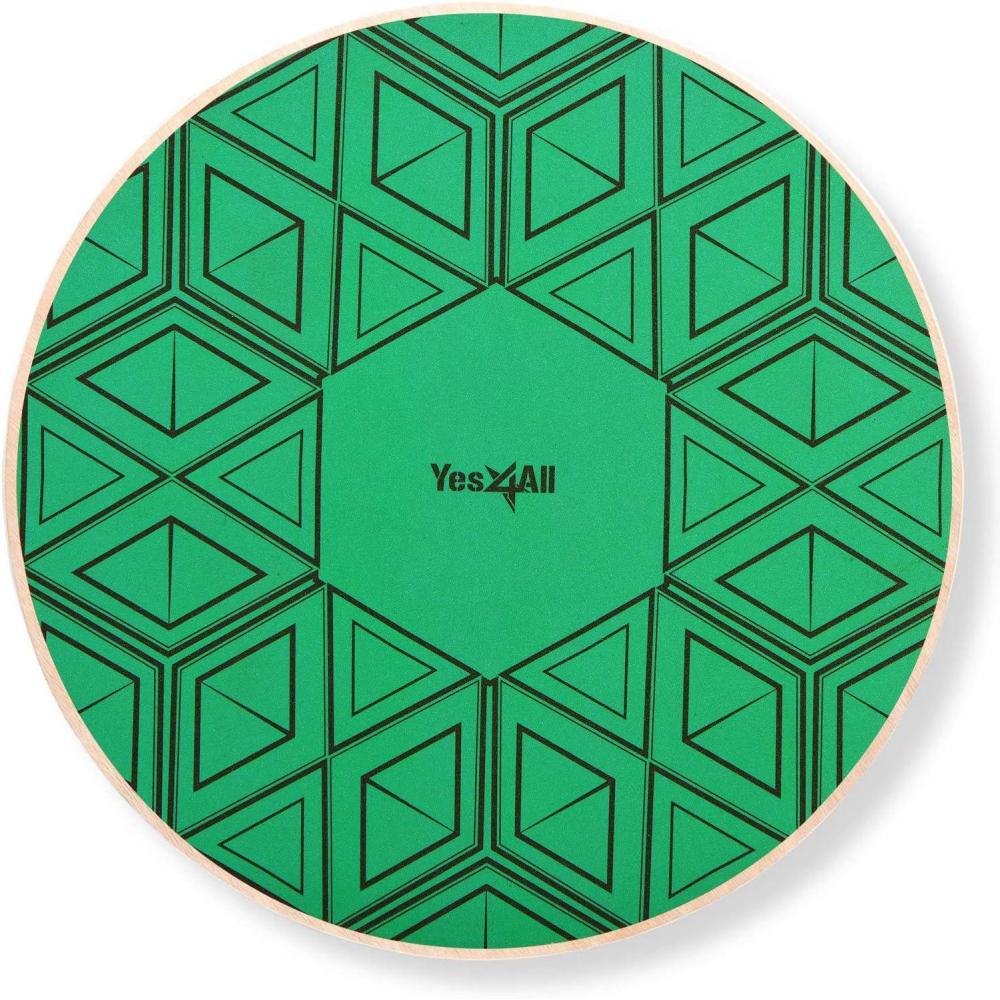 image:imageYes4All Versatile Wooden Wobble Balance Trainer Board with 360 Degree RotationF Wooden Balance Board Turquoise Cube