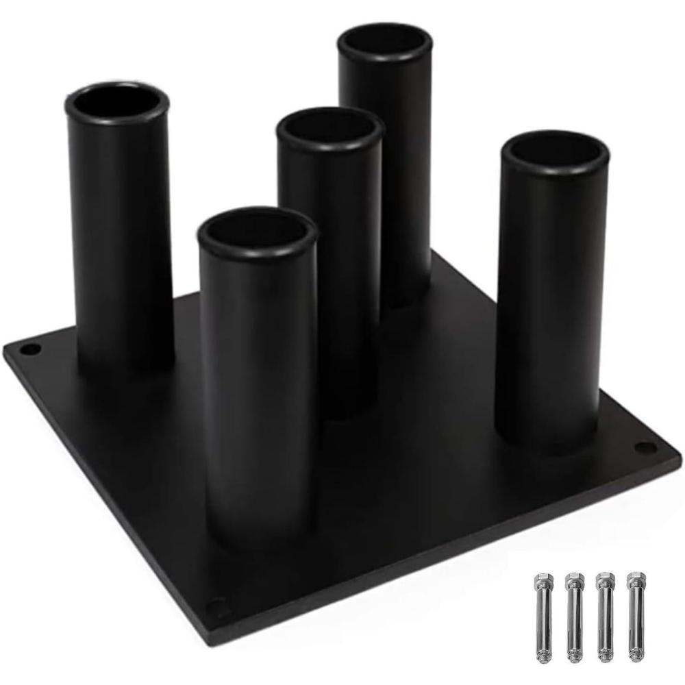 image:imageYes4All Vertical Storage Rack Home Gym Organizer Barbell amp Dumbbell Rack for 2inch Olympic amp Curl BarsA 5 Bar  Black