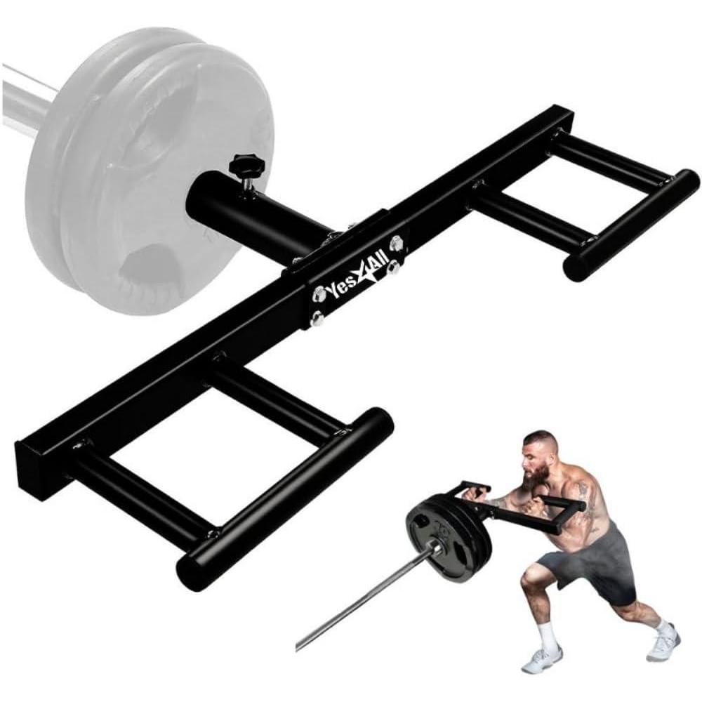 image:imageYes4All Viking Press Landmine Handle Attachment for 2Inch Olympic Barbell 3 Hand Grip Positions Support Home Gym for Deadlift Squat Workout Increased VersatilityA Black Viking Press Handle