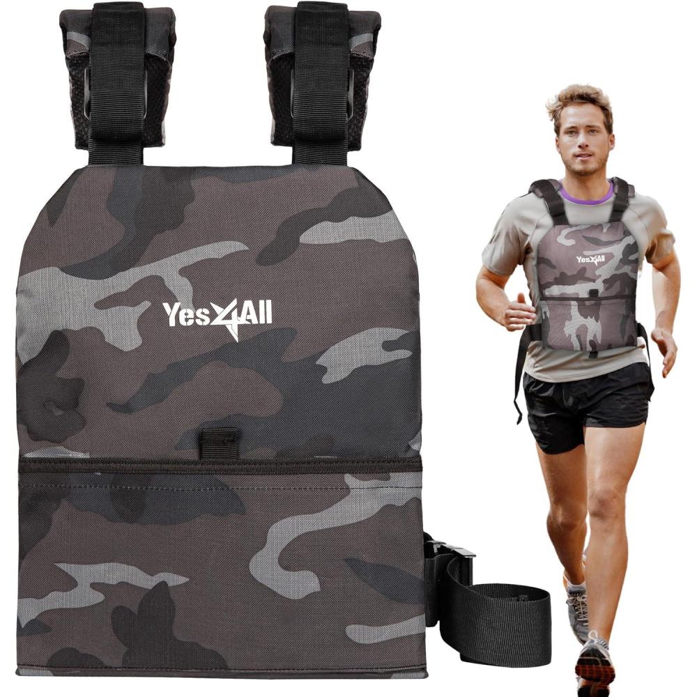 image:imageYes4All Weight Vest Plate 57587514 1975LB Pairs Weighted plates for vest Tactical Plate Weight Plate with Curved Ergonomic Design for Running Heavy WorkoutUPGRADED  Black Camo