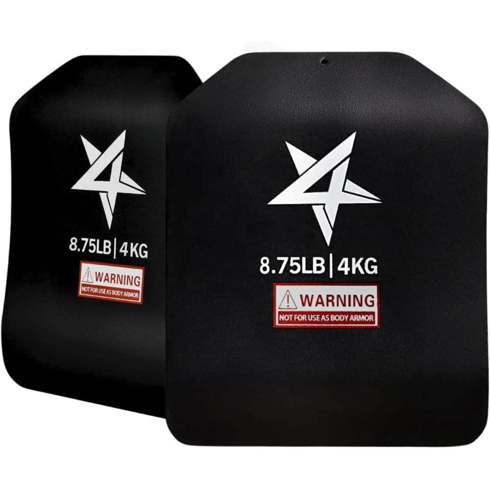 image:imageYes4All Weight Vest Plate 57587514 1975LB Pairs Weighted plates for vest Tactical Plate Weight Plate with Curved Ergonomic Design for Running Heavy Workout875LBS Pair  Black