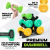 Dumbbell Neoprene 3-5-8lb pair + Metal Rack