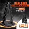 YES4ALL Dumbbell Rack Stand Only, 5 Tier A Frame Weight Rack for Dumbbells(Black)