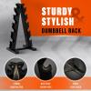 YES4ALL Dumbbell Rack Stand Only, 5 Tier A Frame Weight Rack for Dumbbells(Black)