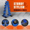 YES4ALL Dumbbell Rack Stand Only, 5 Tier A Frame Weight Rack for Dumbbells(Blue)