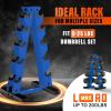 YES4ALL Dumbbell Rack Stand Only, 5 Tier A Frame Weight Rack for Dumbbells(Blue)