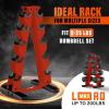 YES4ALL Dumbbell Rack Stand Only, 5 Tier A Frame Weight Rack for Dumbbells(Red)
