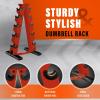 YES4ALL Dumbbell Rack Stand Only, 5 Tier A Frame Weight Rack for Dumbbells(Red)
