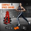 YES4ALL Dumbbell Rack Stand Only, 5 Tier A Frame Weight Rack for Dumbbells(Red)