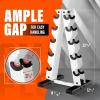 YES4ALL Dumbbell Rack Stand Only, 5 Tier A Frame Weight Rack for Dumbbells(White)