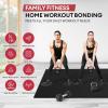 YES4ALL Exercise Mat for Home Gym, Fitness Workout Mats(B. Rubber Large Exercise Mat)
